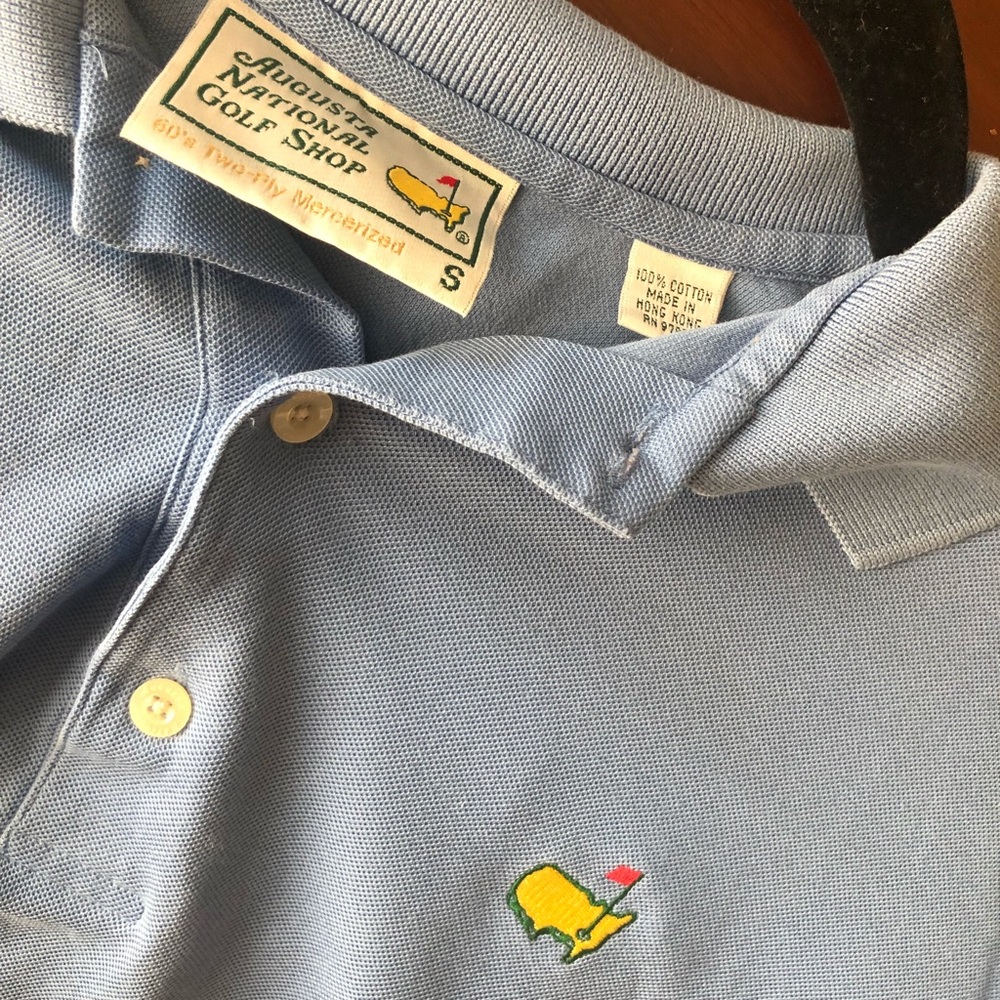 Masters blue polo shirt- small